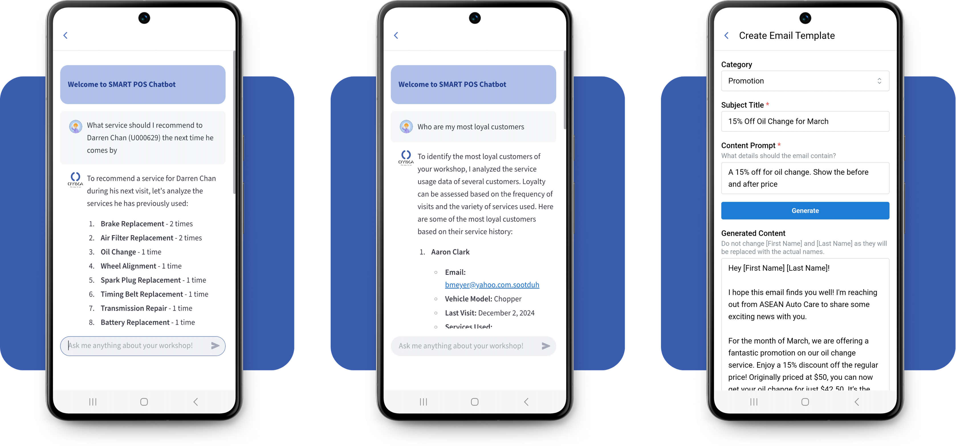 AI Chatbot and AI Email Generation
