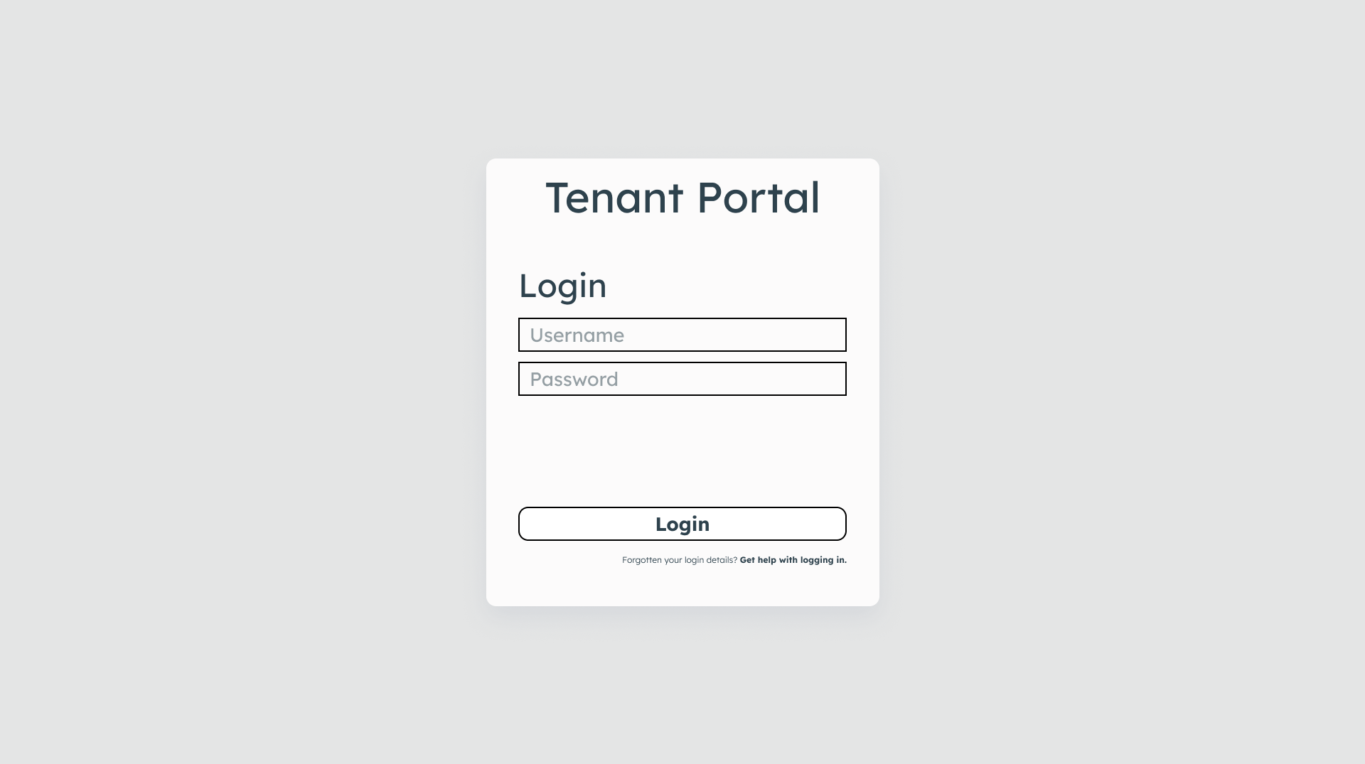 Login Page